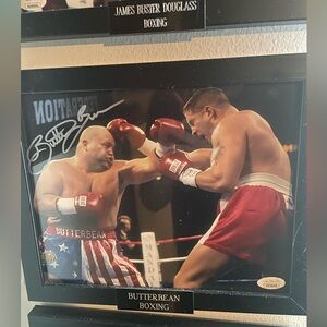 BOXING BUTTERBEAN AUTOGRAPHED COA FROM JSA